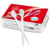 KUGUAN Mini spazzolino da denti usa e getta da viaggio con dentifricio, portatile, per lavoro o viaggi, menta (menta piperita, 120 pezzi - confezione da 5)