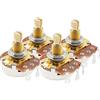 Musiclily Pro Albero in Ottone Full Metriche A500K Potenziometro Audio Taper per Chitarra e Basso (Set di 4)