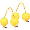 sourcing map 2 shaker per Aslatua, strumento tradizionale kashaka africano Asalato a percussione ritmica a mano per adulti principianti feste spettacoli, giallo fluorescente