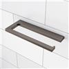 Viverso x add anello portasciugamani La: 190 A: 14 P: 80 mm, VA4200BB, x add nero spazzolato [Accessori Bagno > Portasciugamani]