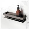 Viverso x match design portaoggetti doccia La: 300 A: 60 P: 95 mm, VU6005BB, x match nero spazzolato [Accessori Bagno > Mensole Doccia]