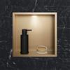 Viverso x wall nicchia a parete in acciaio inox La: 300 A: 300 mm, con telaio slim e illuminazione LED, VU9900BG, x wall [Accessori Bagno > Nicchie a parete]
