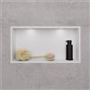 Viverso x wall nicchia a parete in acciaio inox La: 600 A: 300 mm, con telaio slim e illuminazione LED, VU9901MW, x wall [Accessori Bagno > Nicchie a parete]