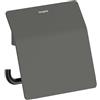 hansgrohe AddStoris S porta rotolo, 41783340, AddStoris S nero cromato spazzolato [Accessori Bagno > Porta Rotolo]