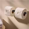 hansgrohe AddStoris S porta rotolo di riserva, 41768340, AddStoris S nero cromato spazzolato [Accessori Bagno > Porta Rotolo]