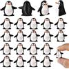 lasuroa 25pz Mini Pinguini in Resina, Minuscoli Pinguino in Resina Graziosi Pinguini in Miniatura per l'Inverno il Giardino delle Fate di Natale il Micro Paesaggio la Casa delle Bambole