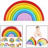 Cisixin Arcobaleno Giocattolo - Sovrapposizione in Legno Insieme