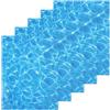 GZRXIOUS 5 fogli di adesivi per texture d'acqua, decorazione blu pacifico di alta qualità con carta autoadesiva per accessori modellismo, diorama, paesaggio modellistico, superfici d'acqua creative