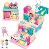 deAO Casa delle Bambole,Casa in Miniatura,Mondo dei Panifici,Mini casa delle Bambole da asporto,Adatto a Partire dai 3 Anni,Regalo di Compleanno di Natale