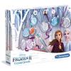 Clementoni - 18511 - Disney Frozen 2 - Crystal Jewels - Made in Italy - Gioco Creativo Bambina 8 Anni per Realizzare Gioielli, Ciondoli e Cristalli, Multicolore