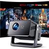 WOLFANG 28000 Lumen Mini proiettore 4K【Netflix Ufficiale & Autofocus/Correzione