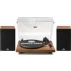 ANGELS HORN Lettore Vinile Bluetooth Vintage con Altoparlanti Doppi Preamplificatore Fono e