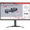 LG Monitor 31.5" 4K UHD Piatto HDMI DisplayPort Risoluzione 3840 x 2160