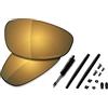 SAUCER Lenti di ricambio premium e kit in gomma per Oakley Juliet, protezione UV400, antigraffio, vestibilità precisa, Bronzo Oro Polarizzato, Taglia unica