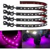Keiurot Luce Sottoscocca per Moto, Kit di Luci Sottoscocca per Auto, Striscia di Luci LED per Moto 32cm 5050 18SMD Impermeabile Rosa 12V Striscia Luminosa Neon per Atmosfera Interna dell'Auto