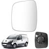 RASHION Vetro Specchietto Retrovisore Riscaldabile Sinistra Compatibile con Fiat Qubo Fiorino/Citroen Nemo/Peugeot Bipper 2008-2020
