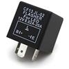 Do!LED Relè lampeggiatore universale a LED, modello CF13, da 12 V, 0,02 - 20 A, relè lampeggiante a 3 poli
