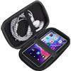 Blueshaweu Custodia per lettore MP3 compatibile con lettore MP3 PINHUI da 4,5 pollici, con spazio per auricolari, cavo USB e scheda di memoria, compatibile con PINHUI 4,5 MP3 (nero)