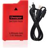 Uwayor Batteria 1600 Ah per psp 3000/2000, Slim 2000, S110, 3001, 3000, 3002, 3004, 2001, Slim Console con cavo di ricarica