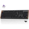 Keychron K10 HE Tastiera Magnetici Wireless, Layout Italiano ISO, 2.4GHz/Bluetooth 5.2, Punto di Attuazione Rapida, Telaio in Alluminio e Legno, RGB, per Windows e macOS, Interruttori a Effetto Hall