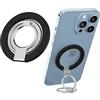 KOEMCY Supporto Magnetico Cellulare Anello Magsafe Accessori Smartphone Magnetic Phone Holder Supporto Telefono Magnetico Anello Per Cellulare Supporto Cellulare Da Tavolo(Nero)