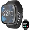 TECHMADE Smartwatch Buytech Gamma Uomo Donna, 1.83 Display, Orologio digitale con Chiamate Bluetooth, 80 modalità sport, Monitoraggio Frequenza Cardiaca SPO2 e Sonno. iOS e Android (Nero)