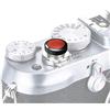 PROfezzion Deluxe e Robusta Pulsante Di Otturatore per Fujifilm X-HALF GFX100RF X-T4 X-T3 X-T2 etc. (Nero con Marrone Superficie in Microfibra)
