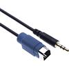 Keple ALPINE Line In ingresso cavo collegamento kce-237b audio AUX jack 3.5 mm, convertitore adattatore Compatibile con Alpine CDA 105RI, 117RI, 104BTI, 103BT, 102RI, 101R, RM, 111R, RM, 112RI, W203RI | 1m