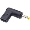 JZK Adattatore da 5 V USB tipo C femmina a DC 4,0 x 1,7 mm, adattatore DC maschio ad angolo retto di 90 gradi a jack DC 4,0 x 1,7 mm