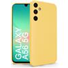 N NEWTOP Cover Compatibile per Samsung Galaxy A56 5G, Custodia TPU SOFT Gel Silicone Ultra Sottile Flessibile Case Posteriore Protezione Fotocamera Anti Urto Guscio Scocca Colorato Fina (Giallo)