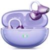 ROTRES Cuffie Sportive a Conduzione Ossea, Design Innovativo con Clip Auricolare per Corsa e Fitnes, Durata della Batteria di 80 Ore, Vestibilità Sicura, Resistenti All'acqua e Alla Polvere (Viola)