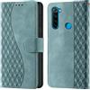 CaseGla Cover per Xiaomi Redmi Note 8 PU Pelle Custodia Flip Verde niebla