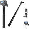 TELESIN 90cm/ 35 Bastone Selfie Stick, Invisible Selfie Stick Alluminio, Allungabile, Action Camera Accessorio per GoPro Hero 13 12 11 10 9/DJI Osmo 360 Action 5 Pro 4 3/Insta360 X5 X4 X3 Ace Pro