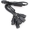 ZBLZGP Cavo di prolunga IEC 320 C14 maschio a 4XC13 femmina, C14 a 4 x C13 UPS/PDU Y, cavo di alimentazione splitter, 250 V/10 A (C14-6 x C13, 60 cm)