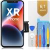 bokman Schermo per iPhone XR Nero, 6.1'' Touch Screen Digitizer LCD con Kit di Riparazione, Modello A1984 A2105 A2106 A2107 A2108