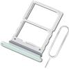 ExtKry Supporto per Scheda SIM Doppia per Samsung Galaxy Z Flip6 Supporto di Ricambio di qualità Originale + Strumento di espulsione della Scheda SIM (Verde)