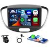Inefala 4+64G 9'' Android 15 Autoradio per Hyundai i10 2007-2013