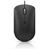 Lenovo 400 USB-C Compact Wired Mouse - Pocket Friendly Mouse portatile per notebook o monitor di computer di grandi dimensioni, nero