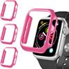 iVoler 3 Pezzi Cover Rigida PC per Apple Watch SE (2025/2022 / 2020) / Series 6 5 4 40mm (Senza Pellicola Protettiva), Ultra Sottile Custodia Antiurto e Anti-Graffio Bumper Case, Fucsia