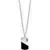 Clondo Collana Uomo Donna Juventus in Acciaio Inossidabile - Prodotto Ufficiale Calcio - Gioiello con Logo - Idea Regalo Elegante per Tifosi Bianconeri - Ragazzo e Ragazza (Shield Necklace Black White)