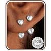 MILACOLATO Orecchini Donna Oro Ipoallergenico Set Orecchini Argento 925 Posto Minimalista Piercing Orecchio Cerchio Zircone Cubico Trago Helix Piercing Kit per Orecchie Sensibili Gioielli Donna-S-H