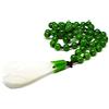 yigedan Collana da donna con ciondolo a forma di fiore di magnolia in giada verde naturale