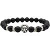 aninu Bracciale Leone con App Monitoraggio - Adozione Simbolica Leone Savana, Bracciale Pietra Naturale Perle Uomo Donna Coppia Amicizia Forza Coraggio Re della Giungla Regalo, 8 Colori