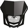 POLISPORT 8657600002 - Faro anteriore LMX in polipropilene con lampada alogena compatibile con tutti i modelli motocross/enduro in colore nero