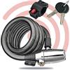 BEEPER AN-CAT120, Lucchetto per Bici e Monopattino Unisex-Adult, Nero, 120 cm