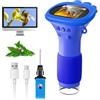 SGAINUL Microscopio per bambini, SGAINUL microscopio digitale portatile da 2,0 pollici, 1000X, con 8 luci LED regolabili, adatto come regalo di Natale, compleanno o Capodanno per bambini dai 4 agli 8 anni