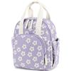 LEDAOU Zaino per bambini impermeabile, per bambini 2-4 anni, Kita e scuola, ragazzi e ragazze, fiore viola, Small
