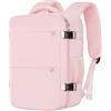Cmezevi Zaino da Viaggio 24L 40x30x20 cm - Bagaglio a Mano Cabina per Ryanair, EasyJet - Zaino Porta PC 15,6, Leggero - Rosa