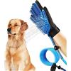 Generico Kit per Toelettatura Doccia per Cani con Guanto Massaggiante Microforato + Canna dell Acqua + 2 Adattatori (Modello 2)
