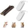 BCHMN 100g Mela Masticare Bastoncini e 2 Pezzi Smerigliatrice,Naturale Giocattolo Masticare per Piccoli Animali,Giochi per Conigli, Cincillà, Cavia, Criceti